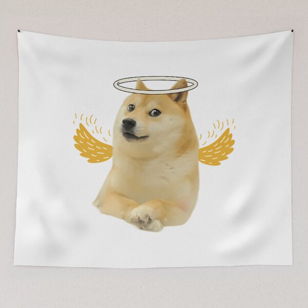 Item preview, cheems - Rest in Peace Angel designed and sold by ChicArtlondon.