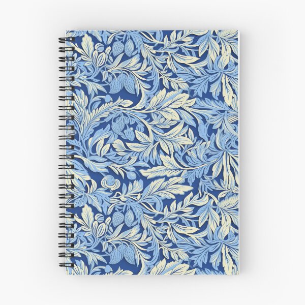 Item preview, Modern Blue 3D Floral Leaves Wallpaper Design designed and sold by SmallDesignBarn.