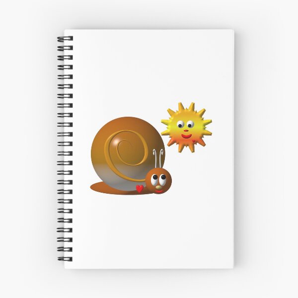Item preview, Cute snail with a smiling sun designed and sold by Artist4God.