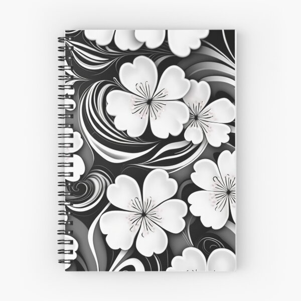 Item preview, Black and White Floral Marble Design designed and sold by BirdsnStuff.