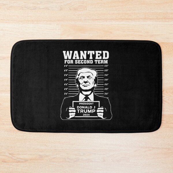 Item preview, Wanted For Second Term President Donald Trump designed and sold by ClothesRevolut.