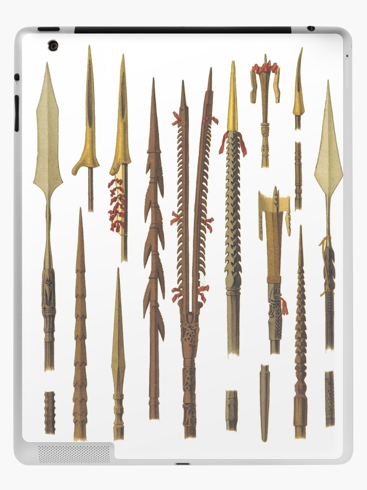 African spears and weapons for fishing | iPad Case & Skin