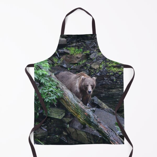 Item preview, Kodiak Bear behind a fallen tree designed and sold by EaglemasterArts.