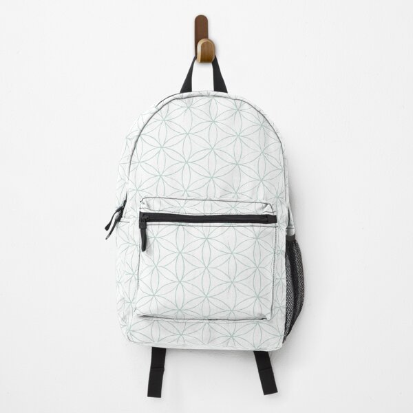 Artikelvorschau, Flower of Life Linocut Pattern - Snow + Mint entworfen und verkauft von Irene Estelle.