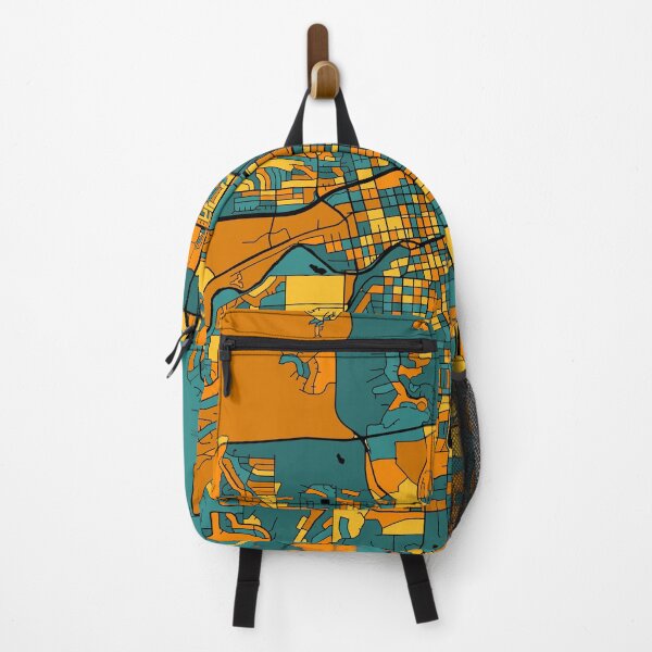 Item preview, Reno Map Pattern in Orange & Teal designed and sold by PatternMaps.