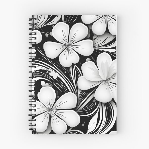 Item preview, Black and White Floral Marble Design designed and sold by BirdsnStuff.