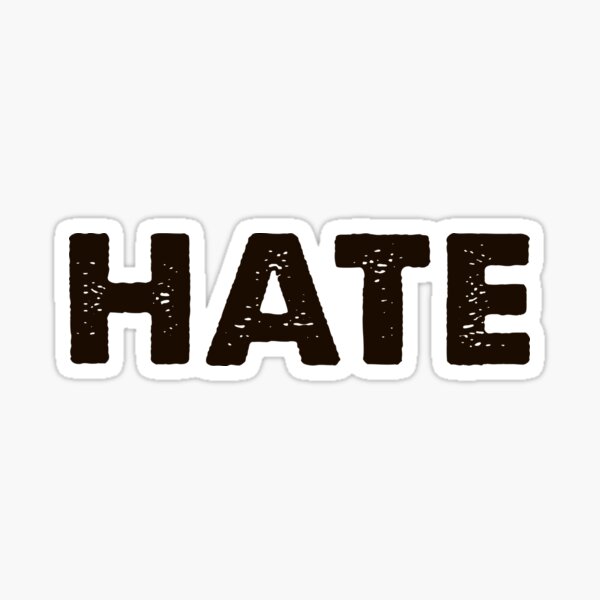 Item preview, Hate Black T-shirt designed and sold by Adicto.