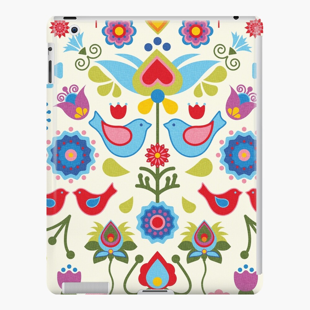 Scandinavian Folk Art Pattern Art Print by Dimitrios