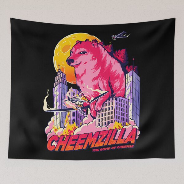 Item preview, Cheemzilla - The Gomd of Cheemse designed and sold by ChicArtlondon.