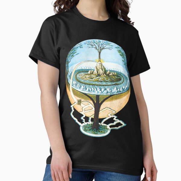Item preview, Flat Earth Anceint Norse Cosmology Concept designed and sold by chengllondon.