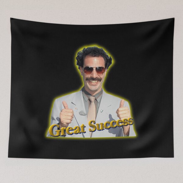 Item preview, Borat Great Success sticker designed and sold by CocoonsMarisol.