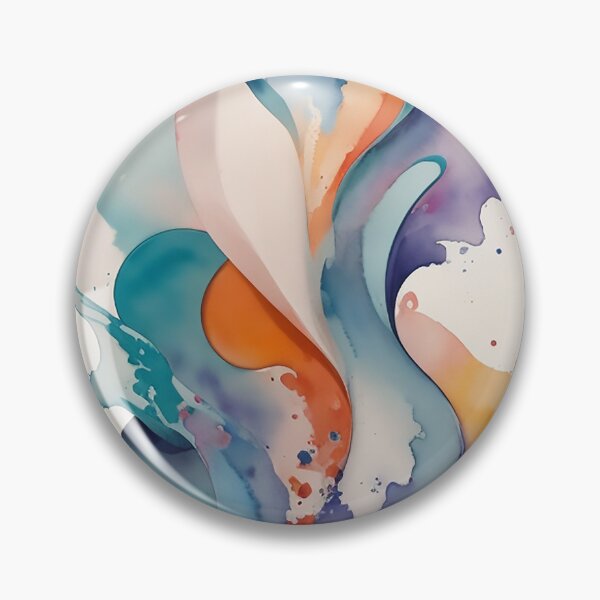 Item preview, Creating Abstract Watercolor Art with Sculptural Depth designed and sold by CharmingChic.