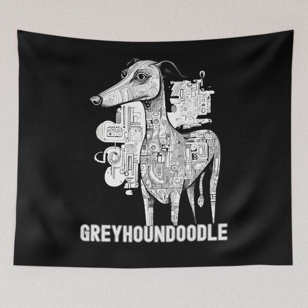 Item preview, Greyhoundoodle designed and sold by TheTrendsDesk.