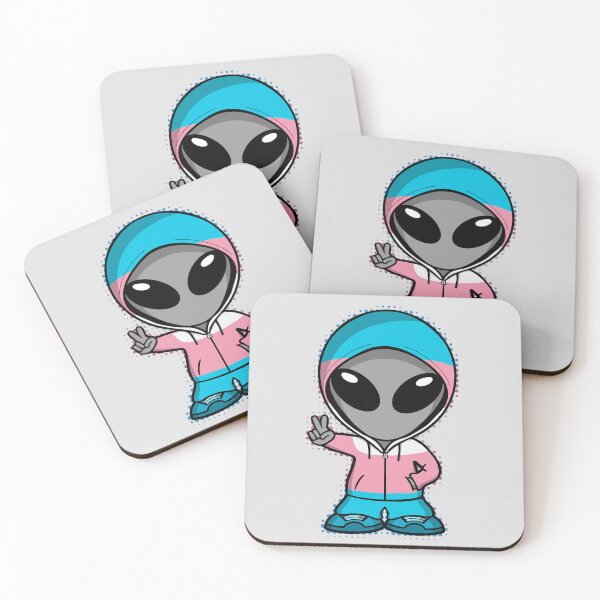 Item preview, Space Alien Trans Pride Colors designed and sold by SpaceAlienTees.