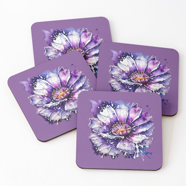 Item preview, Purple Splash Blooming Flower  designed and sold by soloveyko.