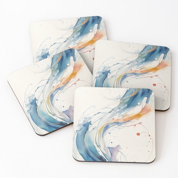 Item preview, Dynamic Abstract Watercolor Art: Capturing Movement and Vitality designed and sold by CharmingChic.