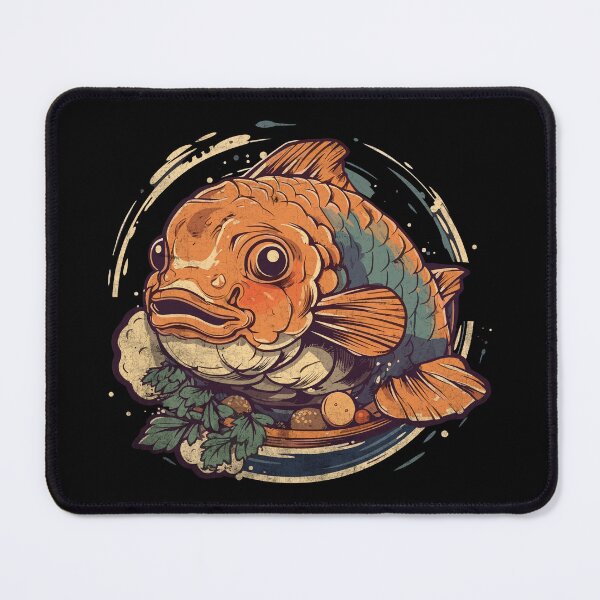 Item preview, Cute Japanese koi fish retro designed and sold by JoyceMeme.