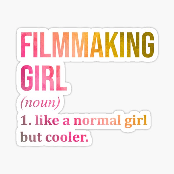 Item preview, Filmmaking Girl Definition in Watercolor designed and sold by XCIV.
