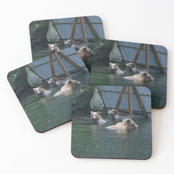 Item preview, Kodiak bear with 2 cubs designed and sold by EaglemasterArts.