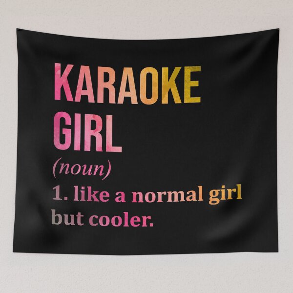 Item preview, Karaoke Girl Definition in Watercolor designed and sold by XCIV.