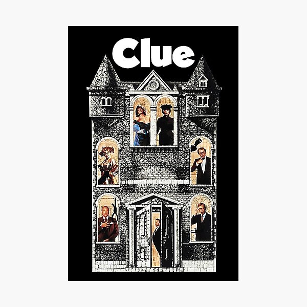 Item preview, Clue 1985 Film designed and sold by bellpiterowan.