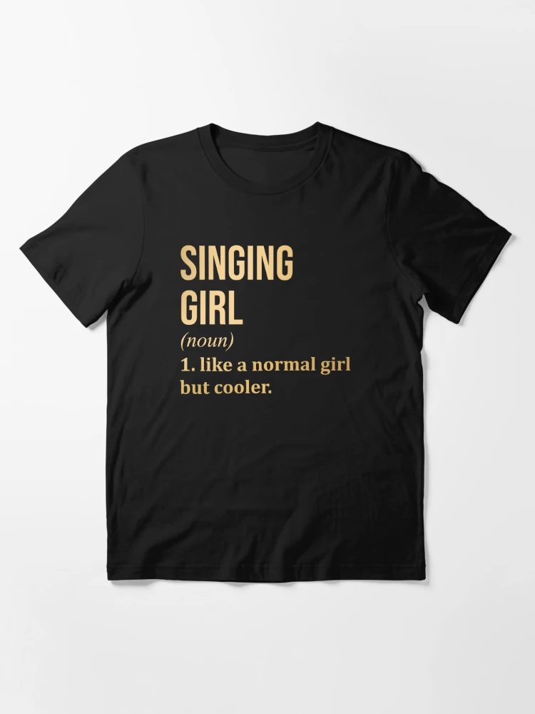 Fishing Girl Definition in Gold Essential T-Shirt for Sale by XCIV