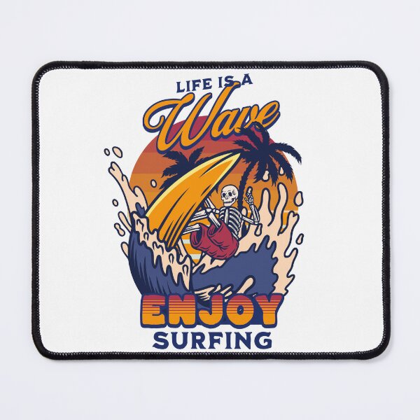 Artikelvorschau, Das Leben ist eine Welle. Viel Spaß beim Surfen entworfen und verkauft von ThreadmyCanvas.