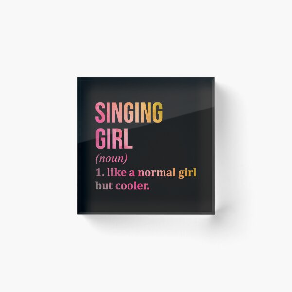 Item preview, Singing Girl Definition in Watercolor designed and sold by XCIV.