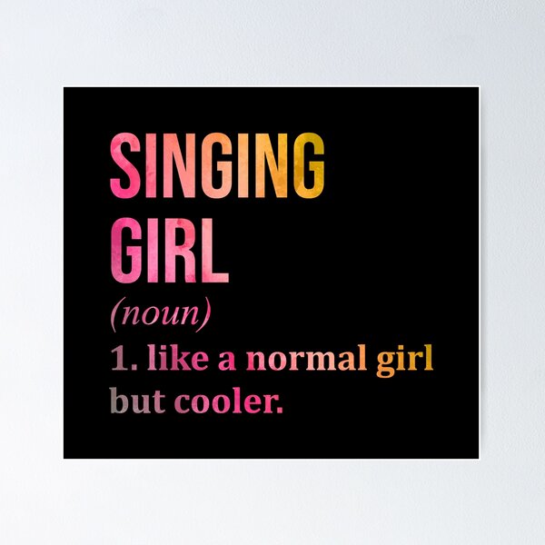 Item preview, Singing Girl Definition in Watercolor designed and sold by XCIV.