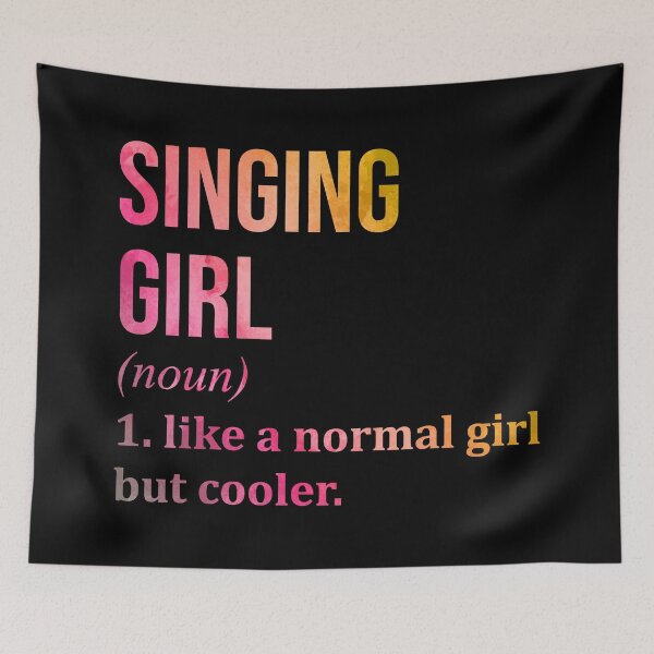Item preview, Singing Girl Definition in Watercolor designed and sold by XCIV.