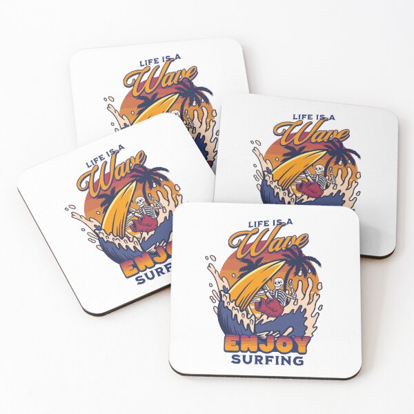 Item preview, Life Is A Wave Enjoy Surfing designed and sold by ThreadmyCanvas.