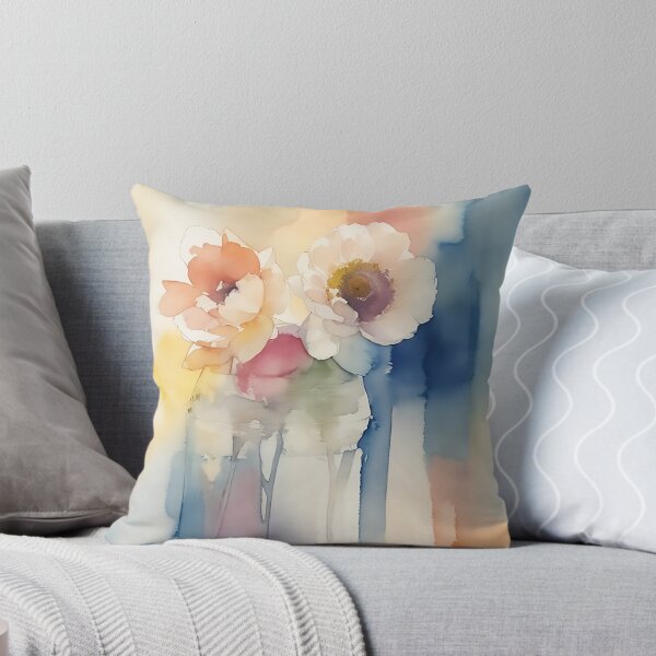 Item preview, Abstract Watercolor Artwork: Studio Photograph Integration & Transparent Washes designed and sold by CharmingChic.