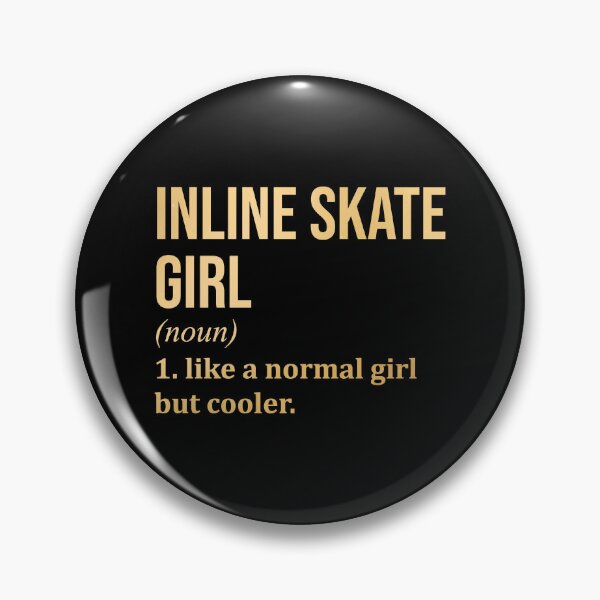Item preview, Inline Skating Girl Definition in Gold designed and sold by XCIV.