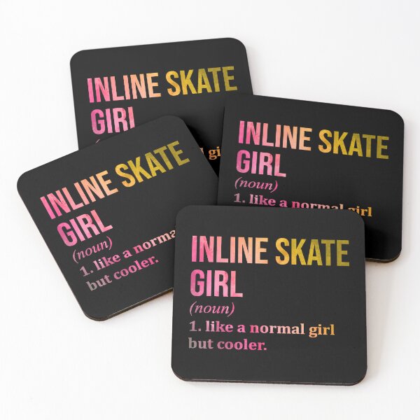 Item preview, Inline Skating Girl Definition in Watercolor designed and sold by XCIV.
