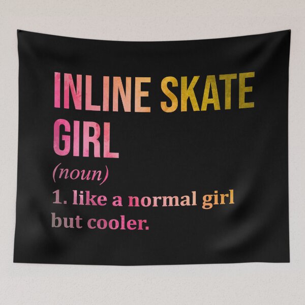 Item preview, Inline Skating Girl Definition in Watercolor designed and sold by XCIV.