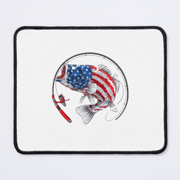 Item preview, I Love It When She Bends Over Fishing Fisherman USA Flag	 designed and sold by ghzkwclm46.