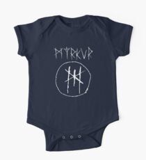 Myrkur Schwarzer Kreis Kurzärmeliger Einteiler