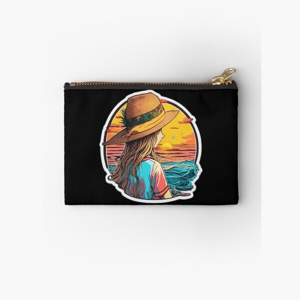 Item preview, Summer Time  Beach Girl Watching Retro Sunset - Vacay Essentials designed and sold by Ridiculam Toga.