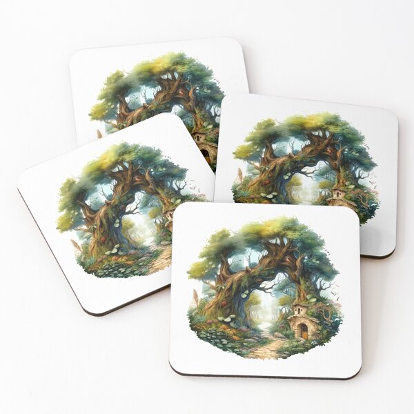 Item preview, Fantasy watercolor forest designed and sold by Estalon.