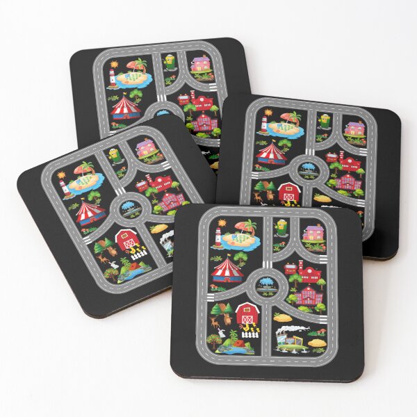 Item preview, Play Cars On Dad's Back Mat Road Car Race Track designed and sold by LillianaHarber.