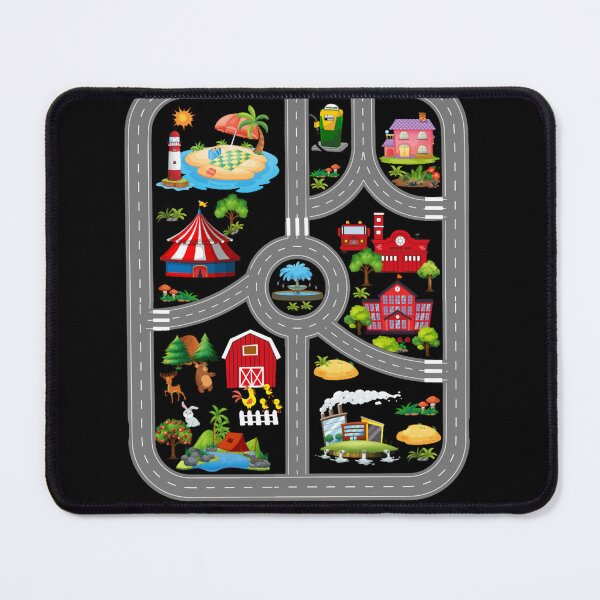 Item preview, Play Cars On Dad's Back Mat Road Car Race Track designed and sold by LillianaHarber.