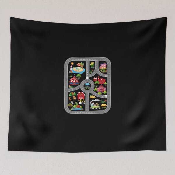 Item preview, Play Cars On Dad's Back Mat Road Car Race Track designed and sold by LillianaHarber.