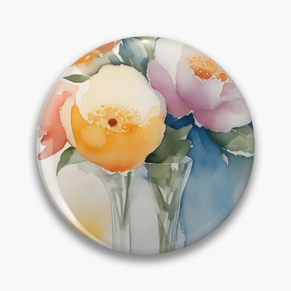 Item preview, Abstract Watercolor Artwork: Studio Photograph Integration & Transparent Washes designed and sold by CharmingChic.