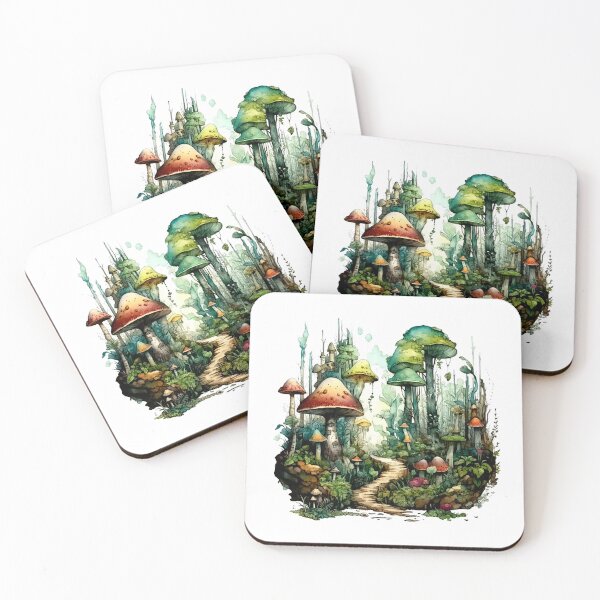 Item preview, Fantasy watercolor forest designed and sold by Estalon.