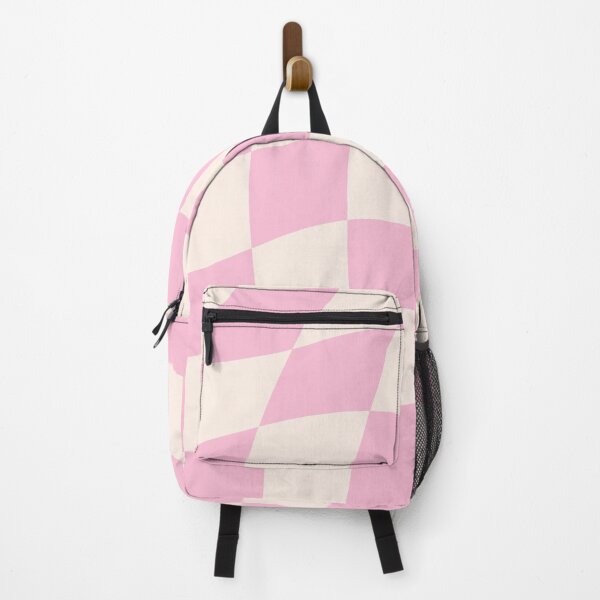 Item preview, Pink and beige checkered wave patter designed and sold by Moonance.