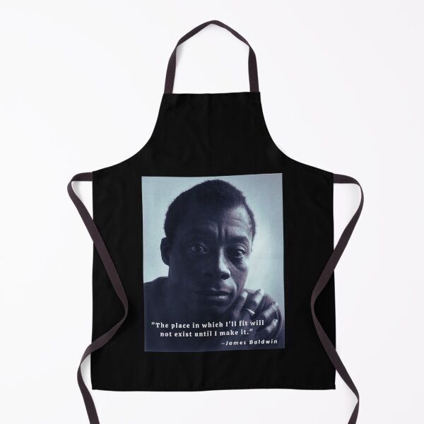 Item preview, James Baldwin portrait and quote The place in which I'll fit will not exist until I make it Classic designed and sold by StoreGavyn.