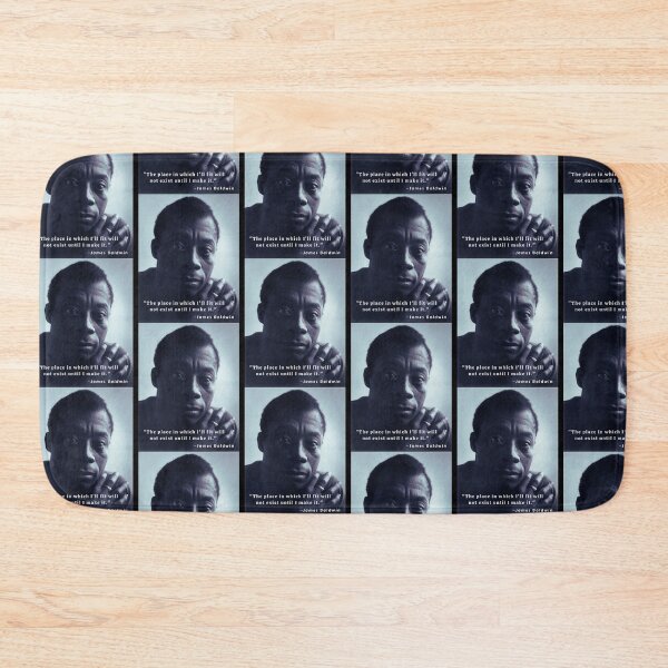 Item preview, James Baldwin portrait and quote The place in which I'll fit will not exist until I make it Classic designed and sold by StoreGavyn.