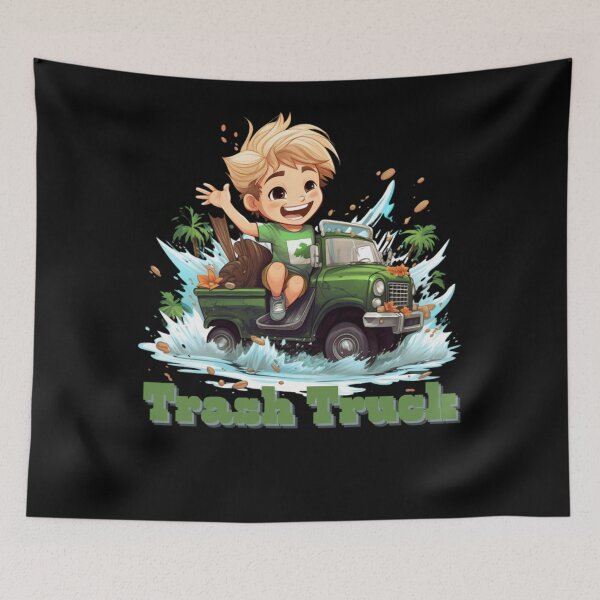 Item preview, Hank and Trash Truck, Surfing Waves of Love designed and sold by peltaWaylon89.