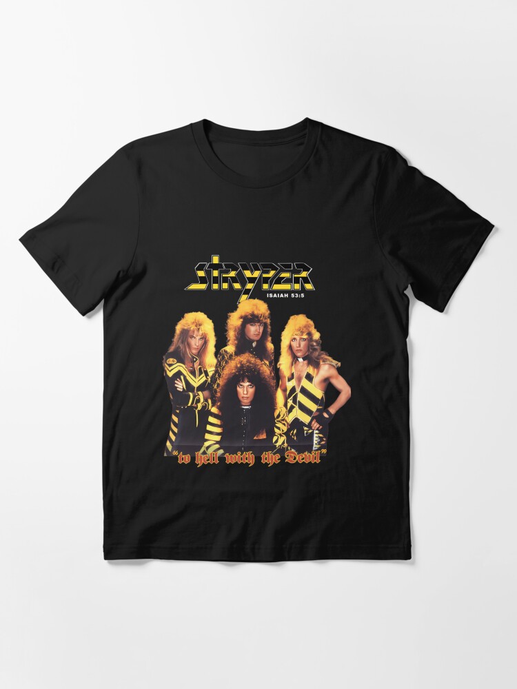 STRYPER to hell with the devil Tシャツ To Hell With The Devil Throwback T, Red - Featured Products