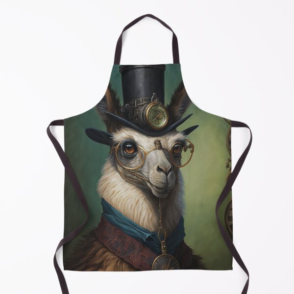 Item preview, Steampunk llama in tophat, oilpainting style designed and sold by Rebelka.
